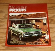 Original 1976 Ford Pickup Truck Sales Brochure F-100 F-150 F-250 F-350 12/75 picture
