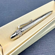ROLEX Elegant Silver Ballpoint Pen Luxury Gift Box VIP Executive Pen AD VIP Gift picture