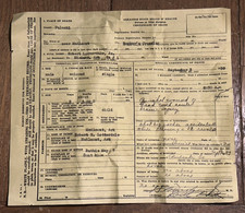 historical Arkansas Death Certificate 1939 N. Little Rock Afro-American picture