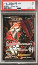 Pokemon Groudon EX Full Art Dark Explorers 106/108 PSA 7 picture