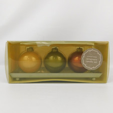 VTG Martha Stewart Woodland Holiday Ornament CANDLE SET, Boxed New/Sealed picture