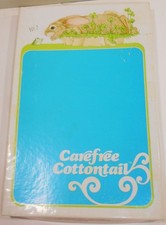 NOS Vintage Stationery Set Current CAREFREE COTTONTAIL Rabbit 78 Piece Set picture