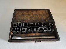 Vintage Peerless Wrench Co Socket Set With Ratchet And  Wood Box picture