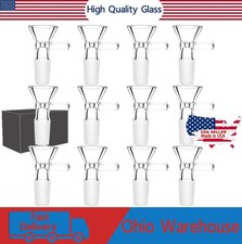 (14 PACK)14MM Male Glass Bowl Replacement Head for Water Tobacco Pipe Bong. picture