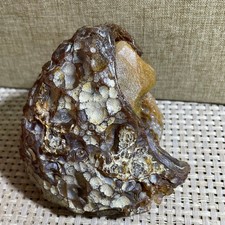 Bonsai Suiseki- Gobi Agate Eyes Stone-Rare Stunning Viewing  420g  g709 picture