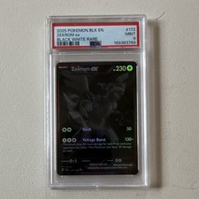 Zekrom ex 172/086 Sv: Black Bolt Holo Black White Rare English PSA Graded 2025 picture