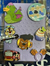 DISNEY PINS-7 Disney Diamond Trading Pins-3 2026 Wave Pins-Pin Board Included picture