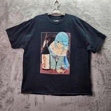 Konosuba Aqua Sake Anime T-Shirt 2XL Black Crunchyroll Official Licensed Rare picture