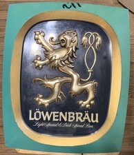 Vintage Lowenbrau Beer Light Special & Dark Special Beer Plastic Sign Works picture