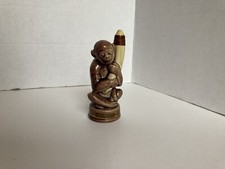 Mobana Crème De Banana Liqueur Monkey Decanter w/ Lid 4.5” Primate Bottle picture