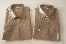ABL SAE 149121 Preta 41N (H3L) L/S Military Shirt (JSF6) NWT Khaki Beige Medium picture