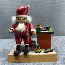 Volkskunst Santa Nutcracker Chimney Handmade in Germany Vintage Christmas picture