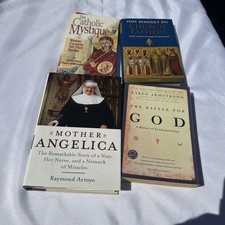 Religious & Catholic Book Lot (4 Books) - Mother Angelica, Pope Benedict XVI picture