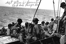 Warren Burmaster auto 4x6 photo 2nd Ranger European Theater WW II Rare LOOK picture