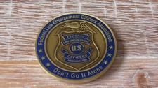 Federal Law Enforcement Officers Association FLEOA 2014 Challenge Coin #G318 picture