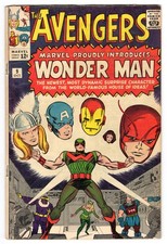 Avengers 9 1964 Marvel Comics VG 4.0 1st App Wonder Man Captain America Thor picture