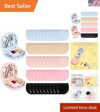 Compact 50 PCS Sewing Kit for Travelers: Threads, Scissors & Needles Included picture