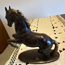 Gorham Bronze Lipizzan Horse Sculpture 1994 Fine Cast Bronze Rearing Stallion picture