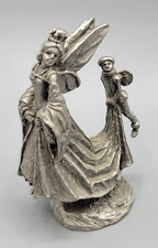 Vintage Hudson Fine Pewter 5873 Fairy Queen Princess Miniature Figurine USA picture