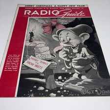Walt Disney Radio Guide Magazine Dec 1938 DOPEY Cover Snow White picture