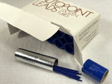 Vintage nos AUTOPOINT Mech Pencil Leads ~ BLUE ~ SOFT - 12ea - Thin .036 / .9mm picture