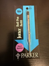 VINTAGE *NEW* 1970's Parker Jotter Ball Pen Refill-Blk Med picture