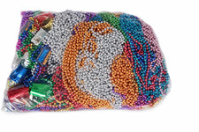 500 Mardi Gras Beads Bulk 20lb Lot Assorted Colors Party Throw Necklaces picture