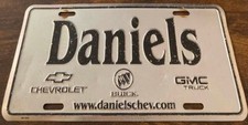Daniels Chevrolet Buick GMC Truck Dealership Booster License Plate Swainsboro GA picture