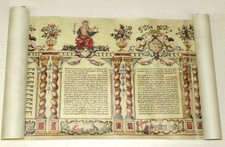 Facsimile Of 18th c Scroll Of Esther At Hungarian Academy Of Sciences By Helikon picture