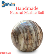 5-Inch Natural Onyx Marble Sphere – Handcrafted Ball for Home or Office Decor picture