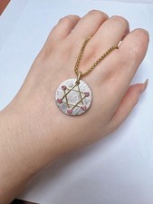Authentic Muonionalusta Iron Meteorite Hexagonal Star Pendant—Exquisite Meteorit picture