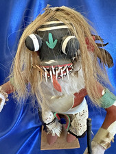 Vintage Hopi Ogre Kachina Otellie Jackson of 1st Mesa Middle Village Sichomovi picture
