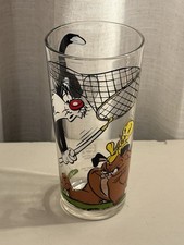 Vtg 1976 Looney Tunes Pepsi Collector Series Glass Sylvester Tweety Spike MINT picture