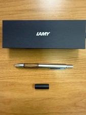 LAMY Accent L495 4-in-1 Multi Pen Tiger Wood Grip Silver Ultra Rare + Spare Grip picture