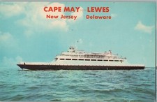 Vintage Postcard 1975 Cape May, NJ - Lewes, DE Ferry picture