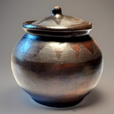 Vintage 1995 Sasak Pottery Lombok Indonesia Lidded Jar Pemotengan Mini Folk Art picture