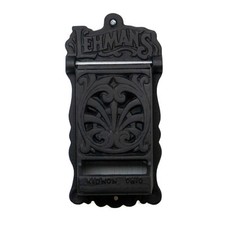 Lehman's Wall Mounted Matchbox Holder, Cast Iron Match Dispenser, Matte Black picture