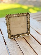 vintage Hollywood Regency style rhinestone picture frame 4X4 picture