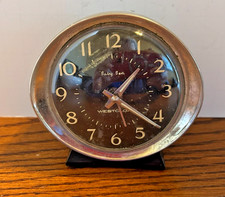 Vintage Westclox Baby Ben Wind-Up Alarm Clock Black Dial 1958–1965 USA 11-58056 picture