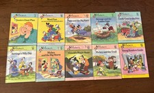 Walt Disney Mickey's Young Readers Library Books 1990 Vintage - Lot of 10 picture