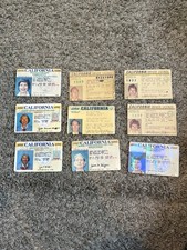9- VINTAGE CA Drivers License/1970’s-80s/OBSOLETE/Historical Document/EXPIRED👀 picture