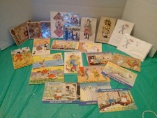 Lot of 24 Unused Vintage Postcards Mixed Topic Funny Humor Cartoon Valentines picture
