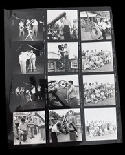 Vintage Astronomy Telescope Contact Sheet Photos Observing Group Science 8x10 picture