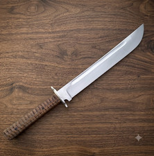 Custom Handmade Tactical Katana Sword Carbon Steel Blade Hunting | Camping Sword picture