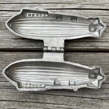 ANTIQUE EPPELSHEIMER 1140 ZEPPELIN HINDENBURG AIRSHIP ICE CREAM MOLD CHOCOLATE picture
