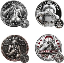 Heads I Get Tail/Tails I Get Head Commemorative Coin - Funny Heads and Tails Cha picture