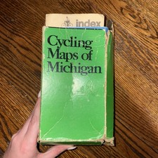 Vintage Cycling Maps Michigan Natural Resources Box Set of 48(Missing #12 #25) picture