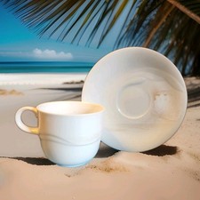 Noritake Sea & Sky Coffee Cup & Saucer Made In Japan MINT CONDITION (Sea Gems) picture