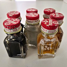 Vintage 1950s Pactra ’Namel Paint Bottles Lot of 7 – 10¢ Caps Embossed Glass picture