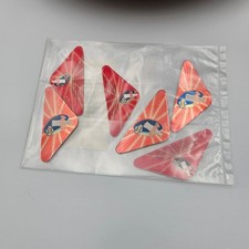 Vtg 2000 Coca-Cola Super Bowl XXXV Metallic Pennant Magnets Set QVC New Lot of 6 picture